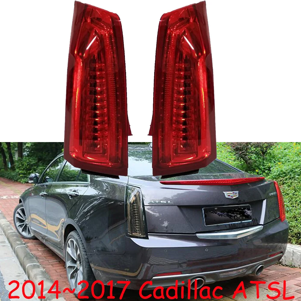 For Cadillac Atsl Taillight Assembly ATS-L Modified Sequential Turn Signal ATS Back Rear Lamp 2014-2018 Year RED Color