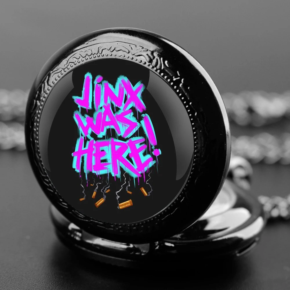 Arcane Jinx Unique Creative Quartz Pocket Watche Necklace Accessory Chain Clock Kids Souvenir Best Gifts For Children Men