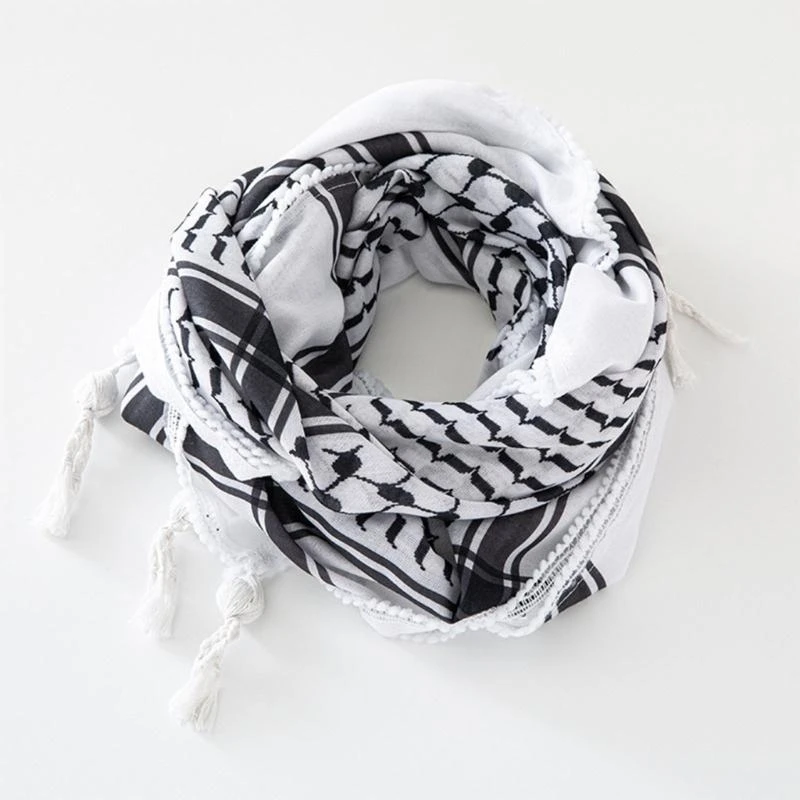 

Breathable Arab Hijab Shemagh Scarf Arabian Headscarf Desert Shawl Head Covering