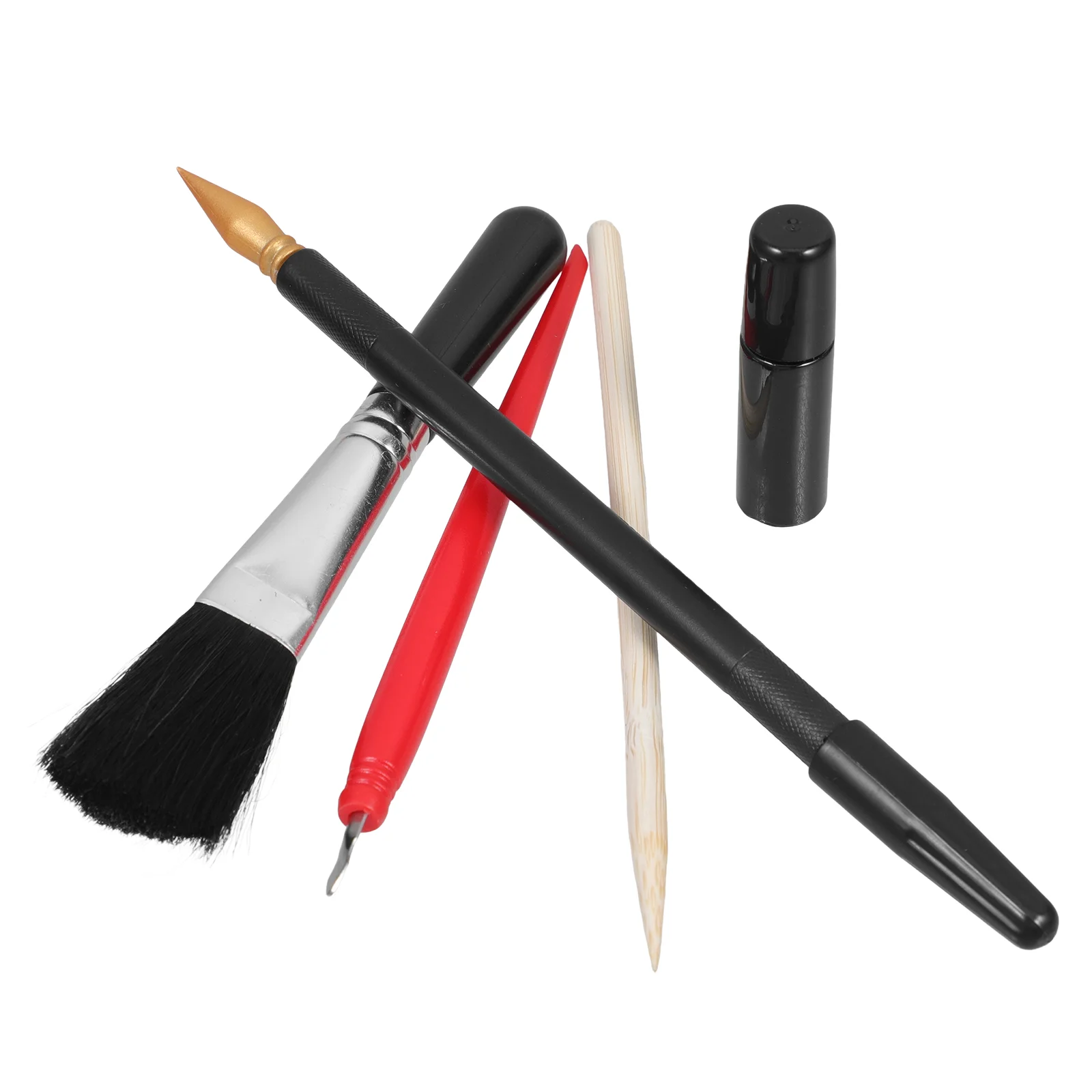 Picture Scratch Painting Tools Scratchboard Kit Wooden Scratching Pen Multi-use