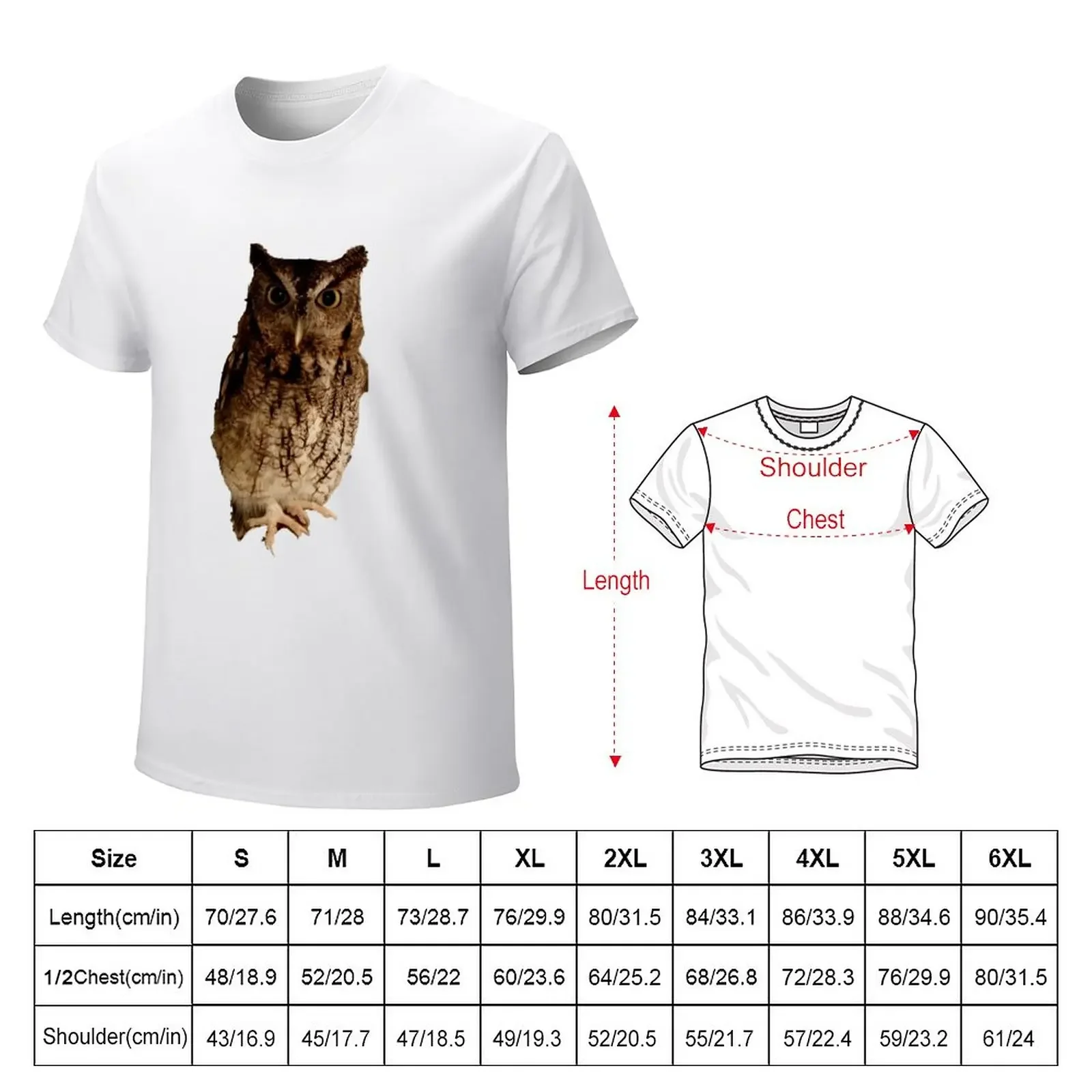 Eastern Screech Owl T-Shirt quick-drying plain mens t shirts pack