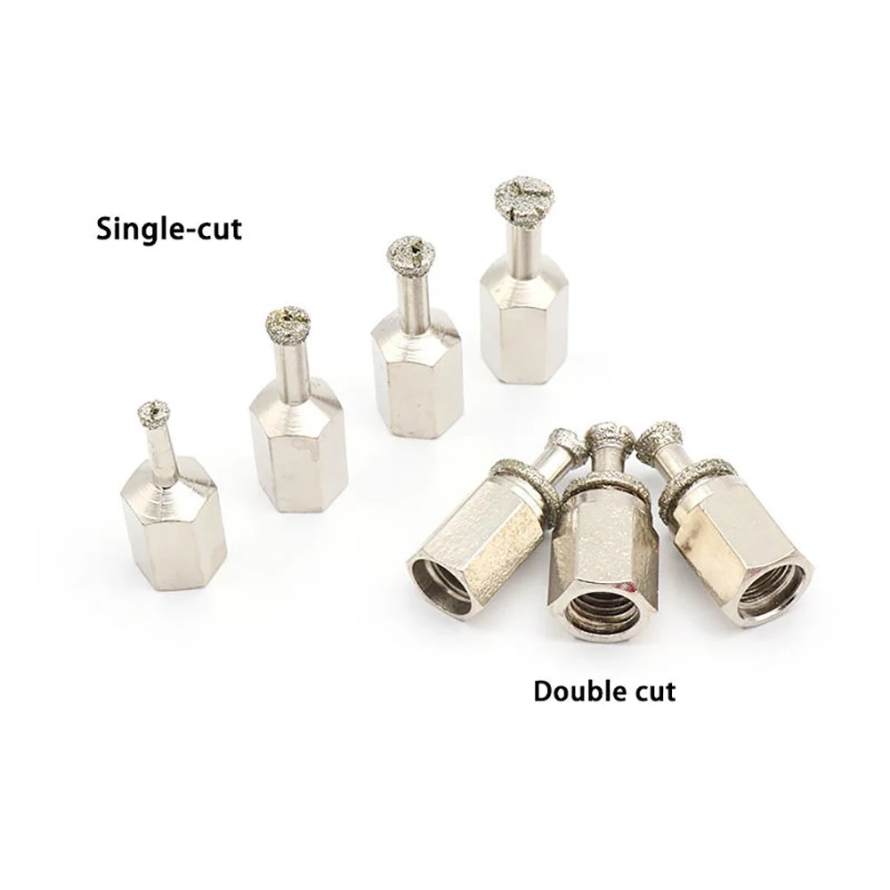 

6.0mm-12.5mm Electroplated Diamond Back Bolt Drill Bit M14 Single/Double Cut For Reverse Drilling In Glass Stone And Ceramics