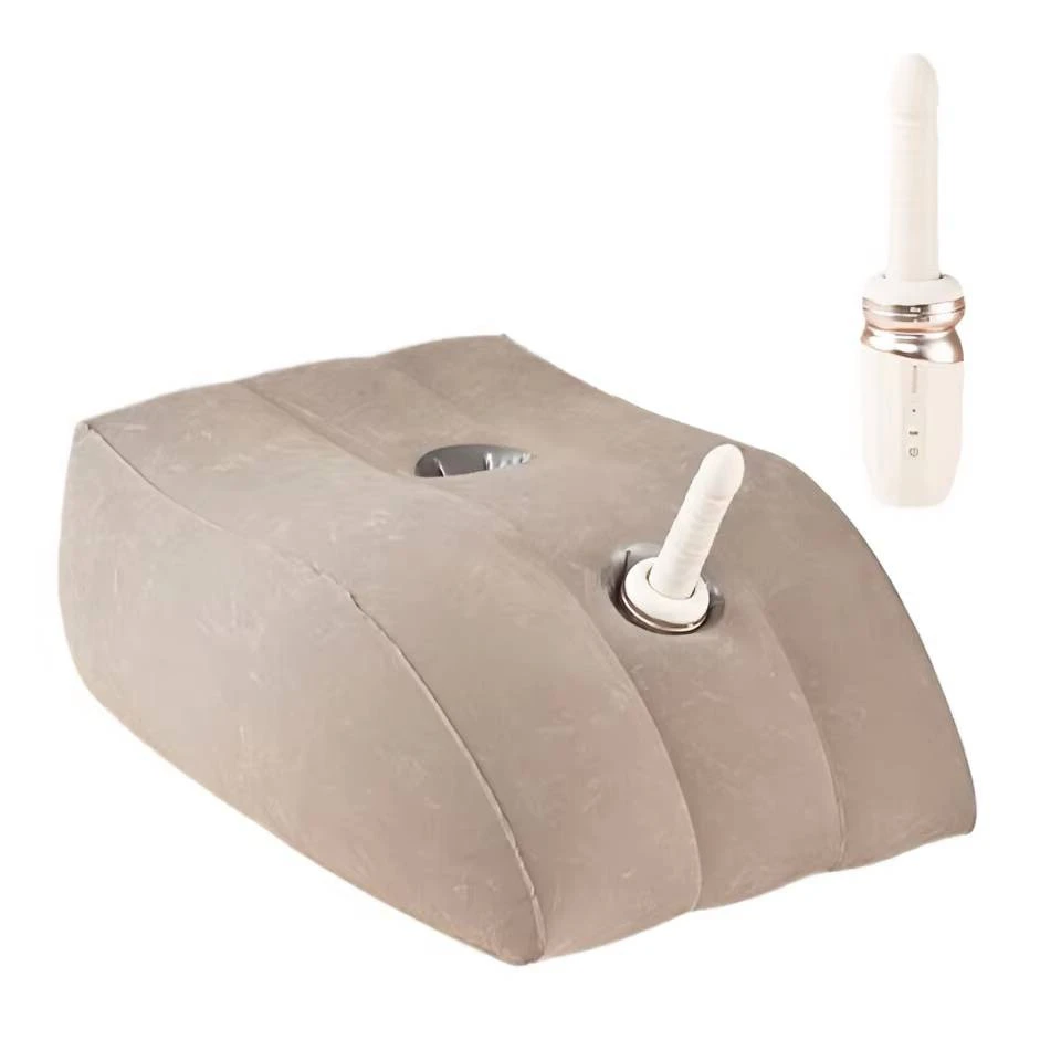 Triangle Inflatable Position Pillow Magic Cushion Body Support Pad With 3 Holes Fixed Vibrator Sex Toy For Women Masturbation
