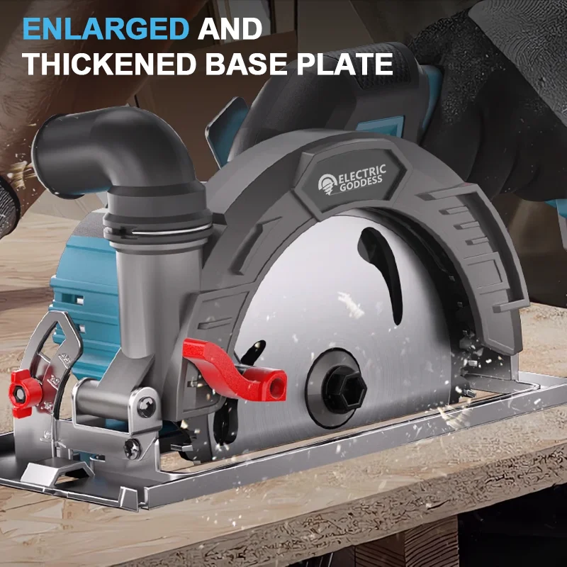 

Electric Goddess Brushless Electric Circular Saw Cordless High Power Board Cutting Machine Woodworking For Makita 18V BatteryPIN