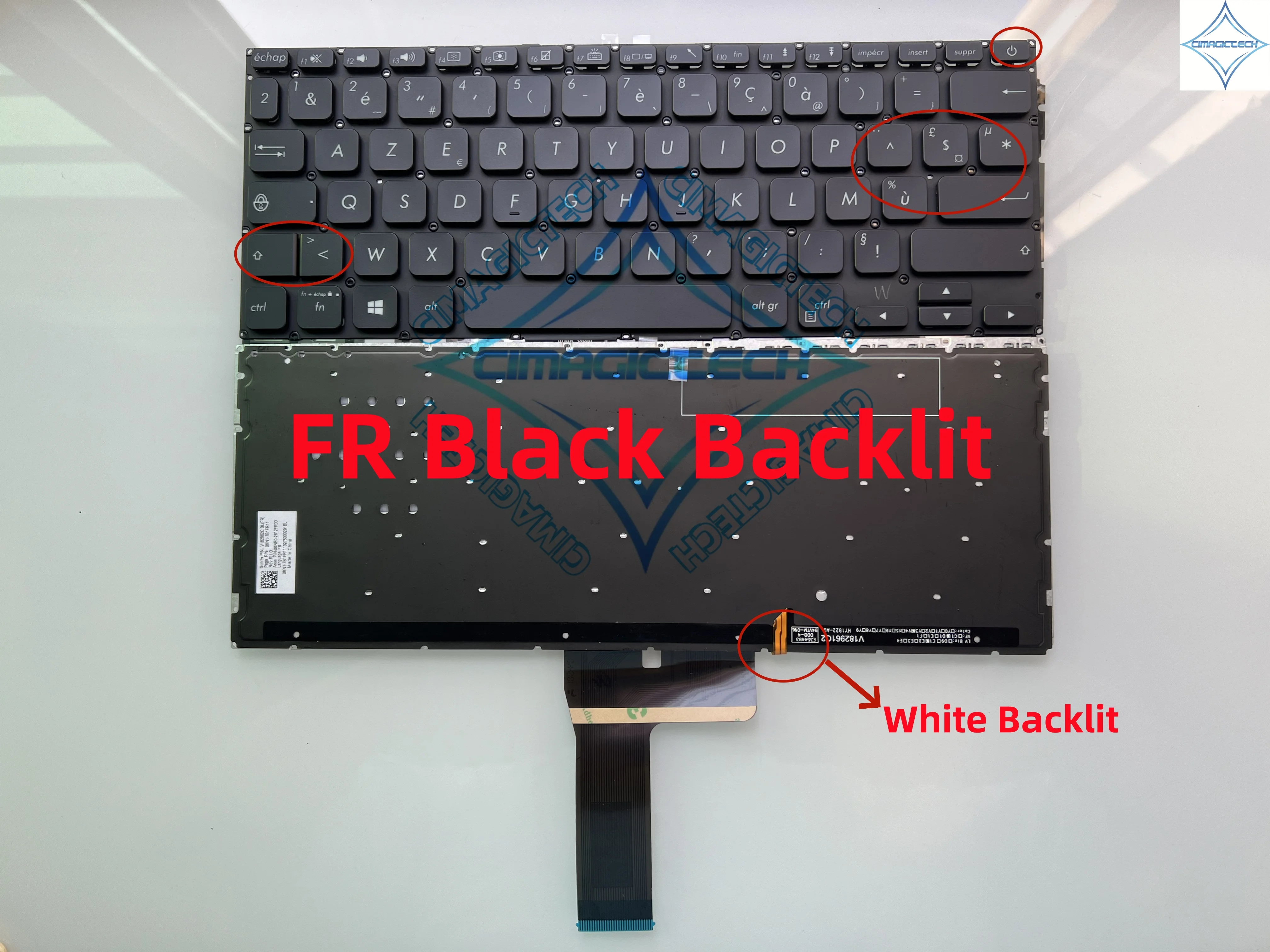 New French FR SP Spanish Latin Backlit For ASUS Vivobook A412 A412D A412FL A412DA X412 X412FA X412F X412U R423 R424 Keyboard