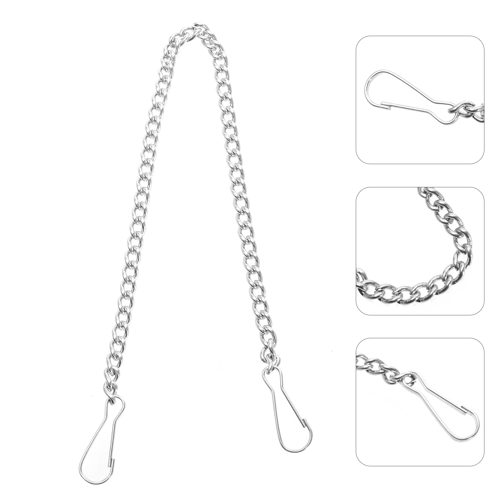 6Pcs Toilet Handle Chain Stainless Steel Rust Resistant Toilet Flapper Lift Chain Replacement Universal Flapper Accessories Kit