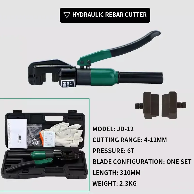 Portable Rebar Shear Manual Hydraulic Cutter Efficient Steel Bar Cutting For Construction Sites