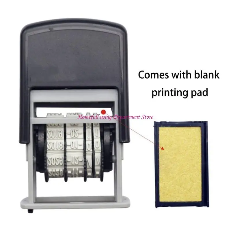 Multifunctional Number Stamp Date Stamp Office Stamp Inking Dater Stamp Adjustable Number Stamp School Supplies