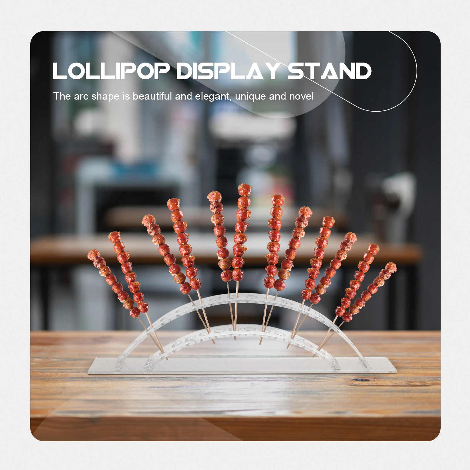 

Transparent Candy Display Stand Acrylic Lollipop Holder Stable Base Dessert Stand Cake Rack Sugar Cane Display Decor