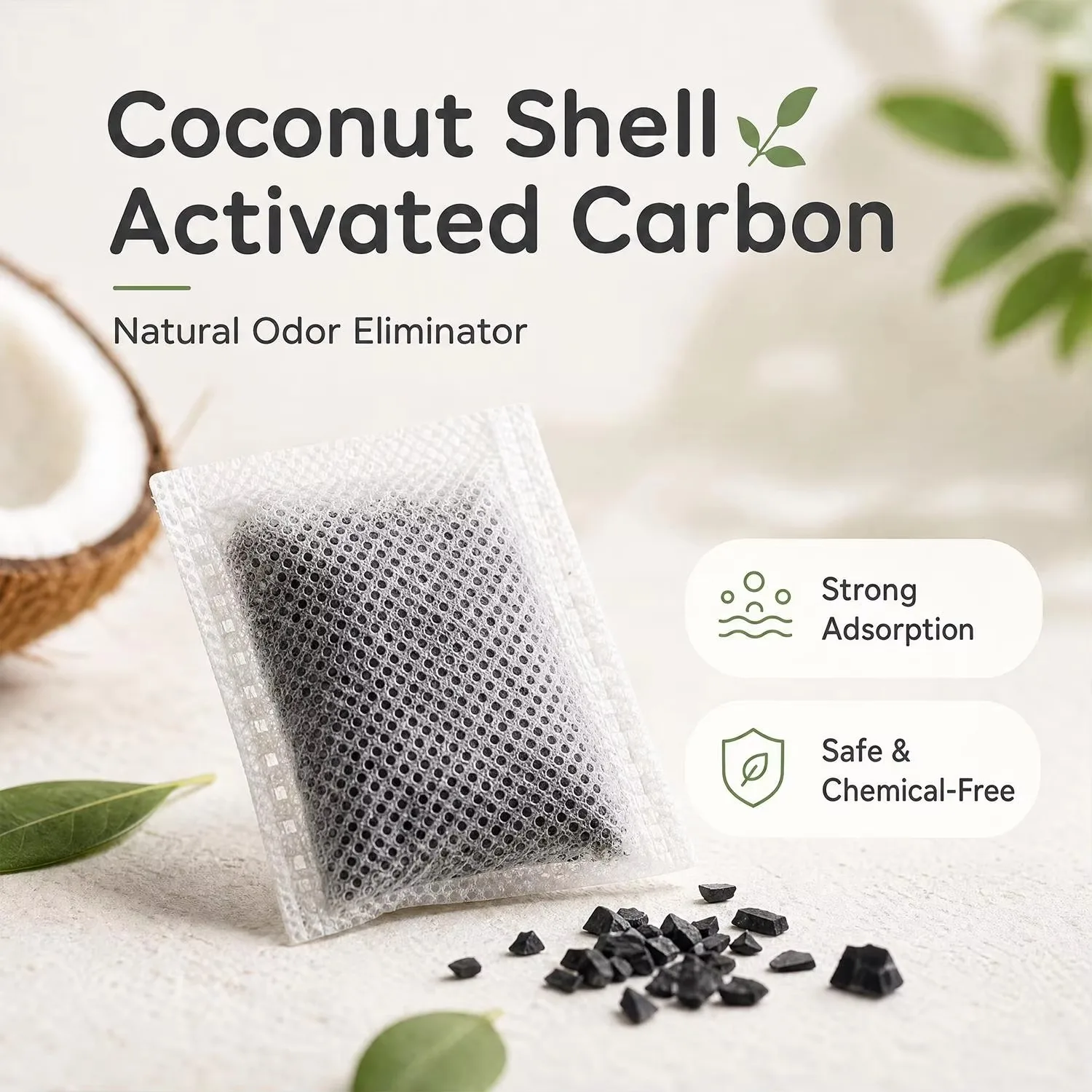 50/5PCS Activated Charcoal Odor Absorbing Filter Refill Deodorizer Activated Carbon Bag for Shoe Fresheners Trash Can Deodorizer image 3
