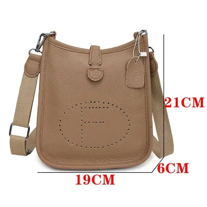 100% F Leather Shoulder bag Woman Small Crossbody bags Ladies Purse Messenger Bags Female Designer Cowhide Mobile Phone sac