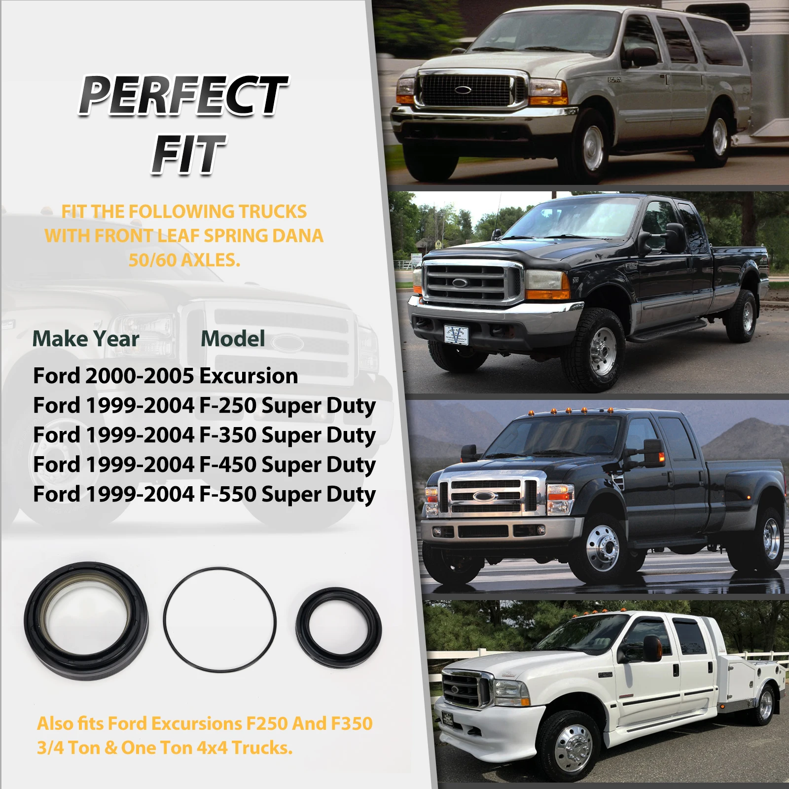 

Вакуумный кулак передней оси и комплект уплотнений трубки для Ford 1998-2004 Super Duty F250 F350 F450 F550 50/60, заменяет 50491 50381 41784-2