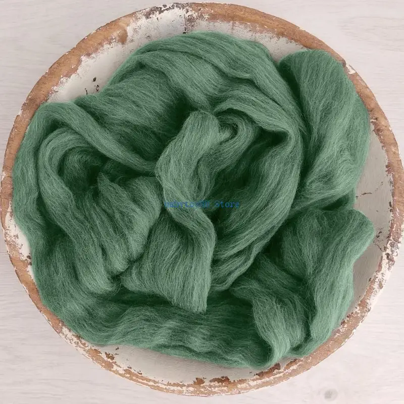 Alfombra lana suave Y4UD, accesorios para posar fotos bebé, cesta relleno, telón fondo para fotografía recién