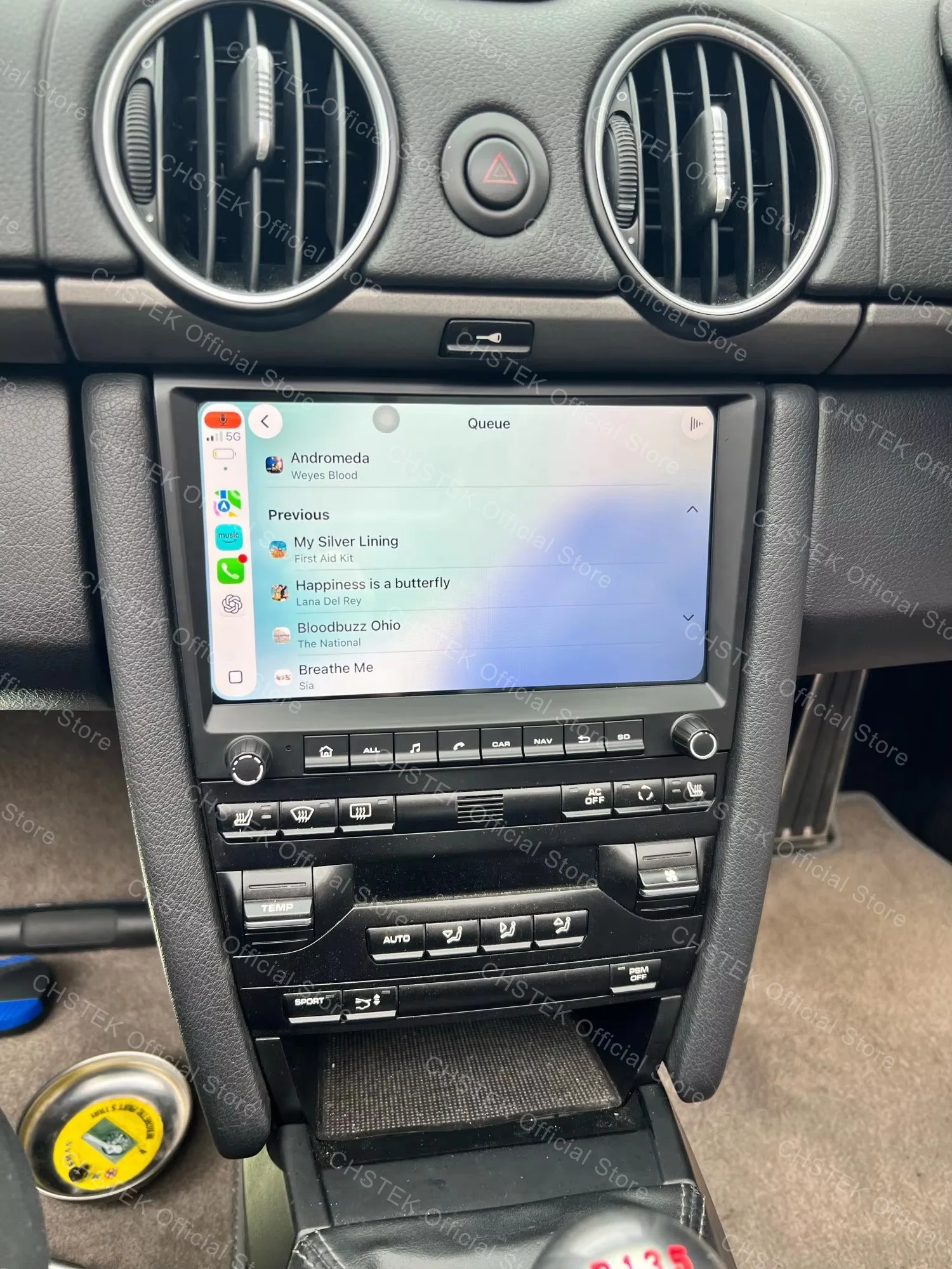 CHSTEK Android 14 Car Stereo For Porsche 911 997 Boxster Cayman 987 2005-2012 Wireless CarPlay Android Auto GPS BT RDS DSP Radio