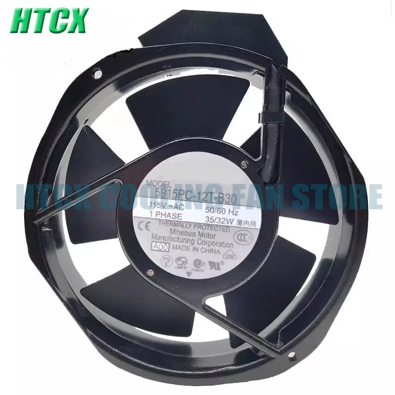 170*150*38MM Aluminum Frame Cooling 5915PC-12T-B30 AC115V 35/32W  Insert Machine Tool Cooler Fan New