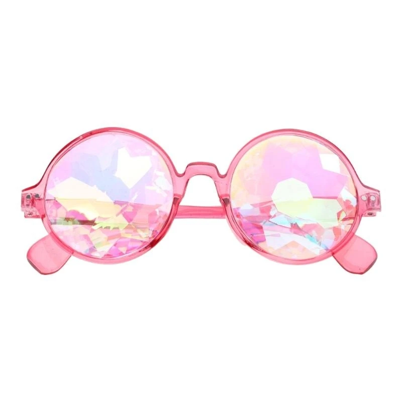 

652F Glasses Festivals Goggle Rainbow Sunglass Sunglass Prism Refraction Glasses Adult Kids