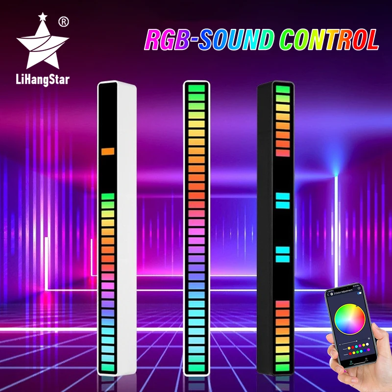 LED Rhythm Night Light RGB Music sync Bluetooth APP Control Pickup Light Computer TV Party Music Atmosphere Light
