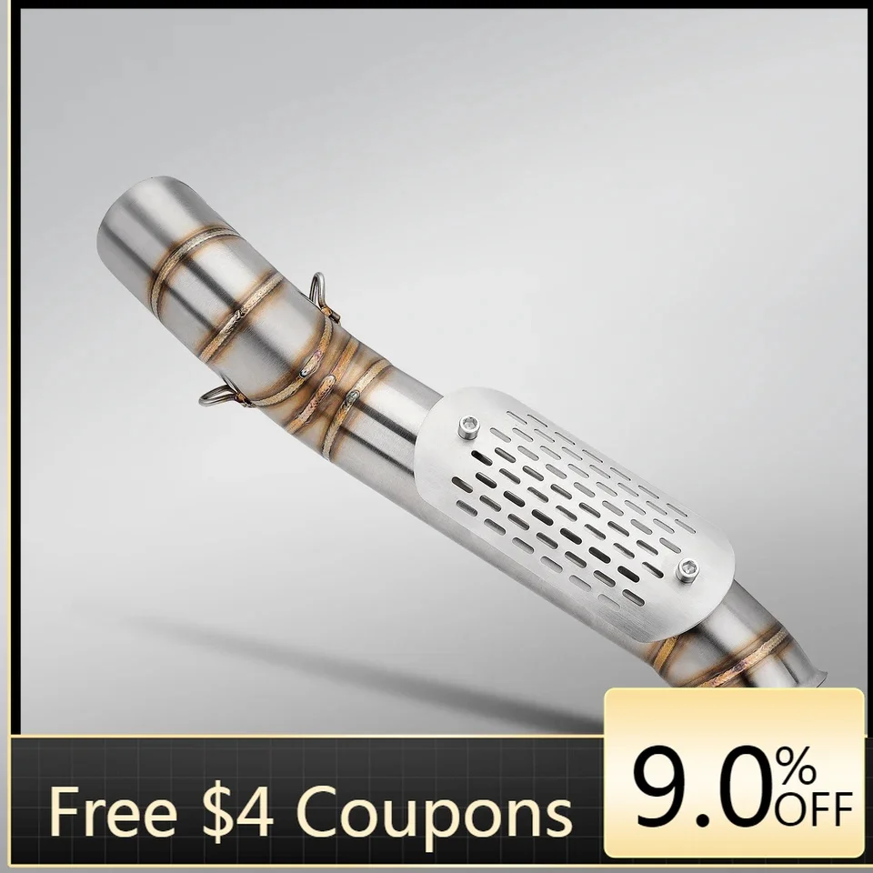 

STLF For CFMOTO 800MT New Stainless Steel Carbon Exhaust System with Mid Section Connection Boxed Motorcycle Modification