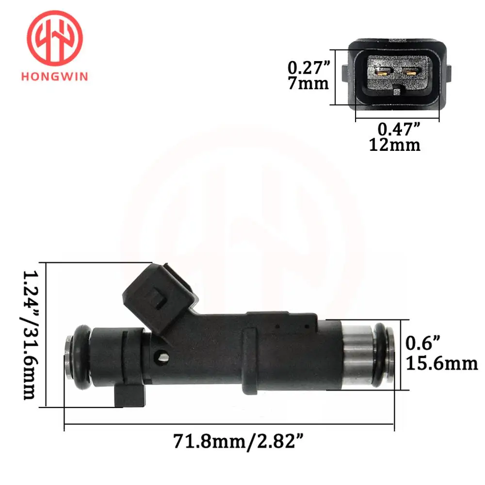 4 Pcs Fuel Injector Nozzle 01F003A For Peugeot 206 307 406 407 607 806 807 Expert Citroen OEM: 1984E2 348004 75116328 0280156328