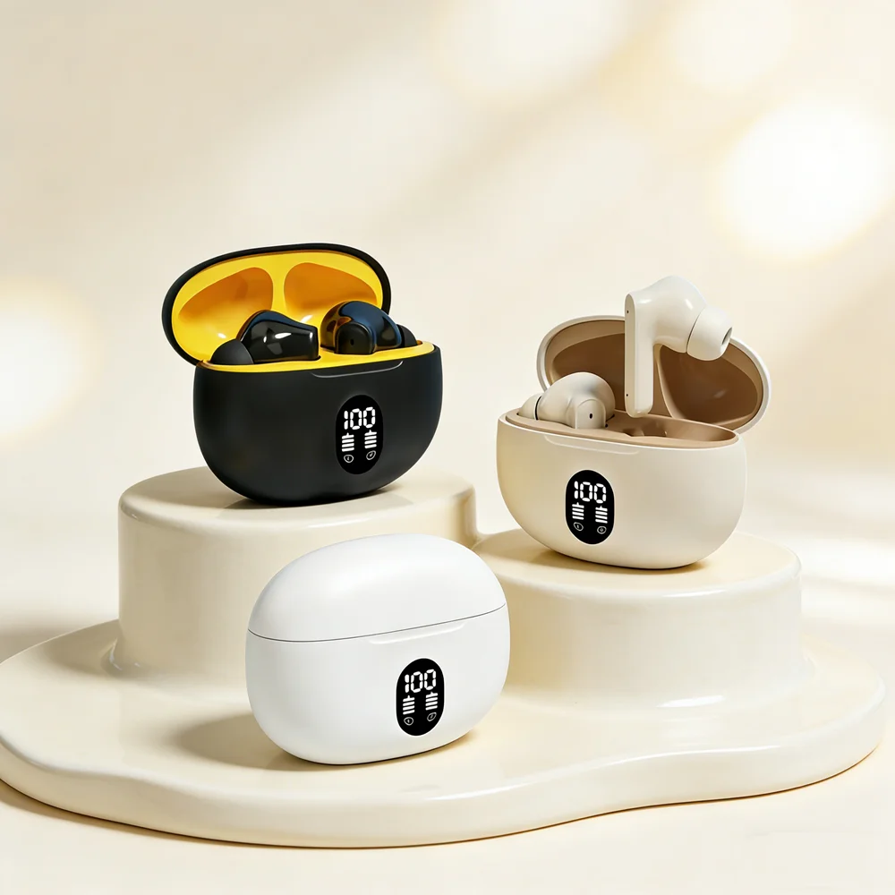 NEW Headset TWS Wireless Headphones Game Bluetooth Headphones with Microphone Noise Reduction High Fidelity Bass Earphones