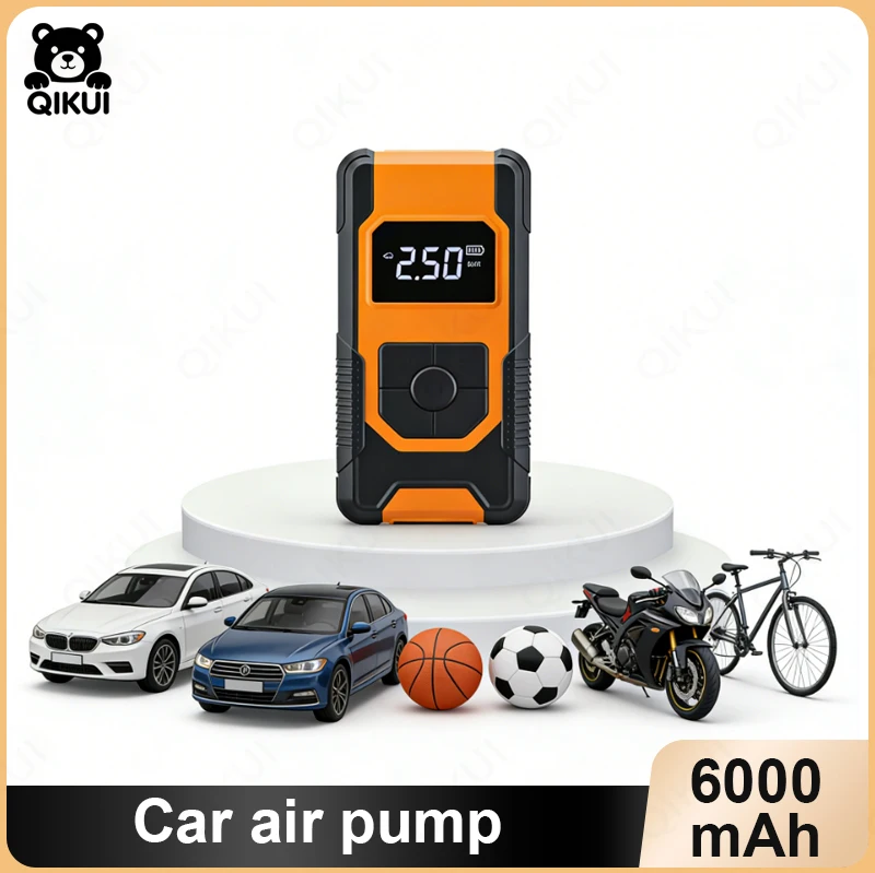 

High Power Portable Car Air Compressor Wireless Smart Digital Display Electric Tire Inflator for Emergency Power Supply for