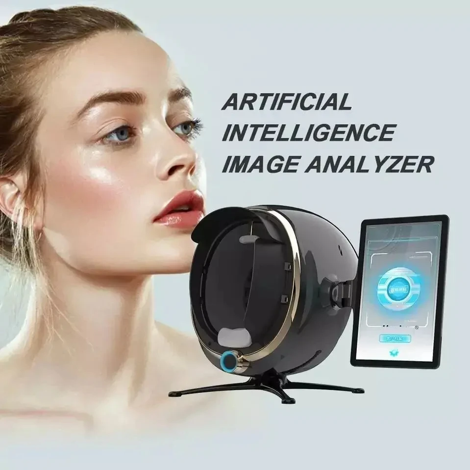 2025 NEW 3D Skin Scanner Care Facial Analyzer Monitor Machine Mirror Portable Testing English Detector Face Camera Test Analysis