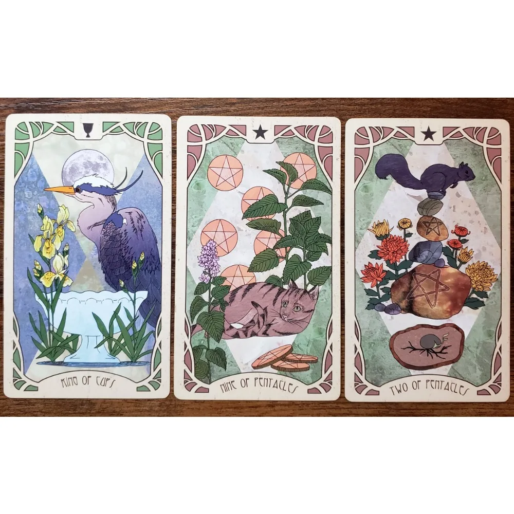 The Forager\'s Daughter Tarot 78 Uniquely Illustrated Cards Featuring Motifs and Narratives Found In The Flora 10.3*6cm