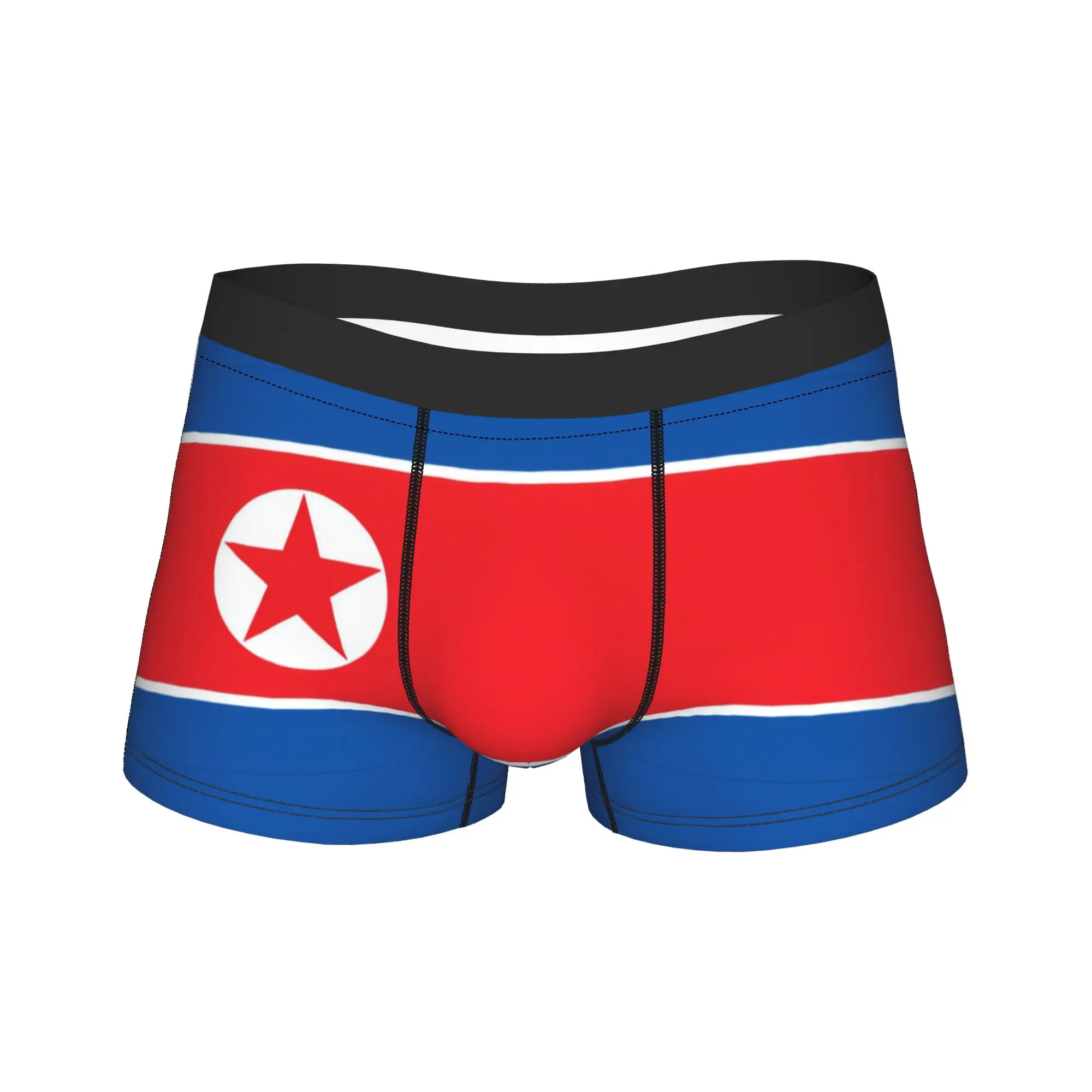 Ropa interior con bandera de Corea del Norte, calzoncillos tipo bóxer personalizados, gran oferta, calzoncillos para hombre, calzoncillos tipo bóxer suaves y modernos, regalo de cumpleaños