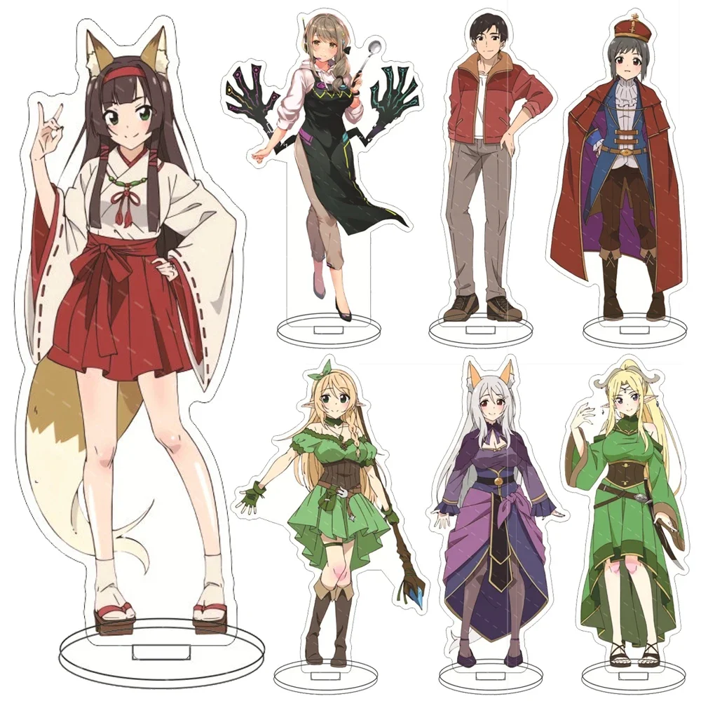 Anime Isekai Onsen Paradise Acrylic Stand Model Figures Yoshizou Yukawa Mayudama Ririumu Cosplay Desk Decor Standing Props Sign