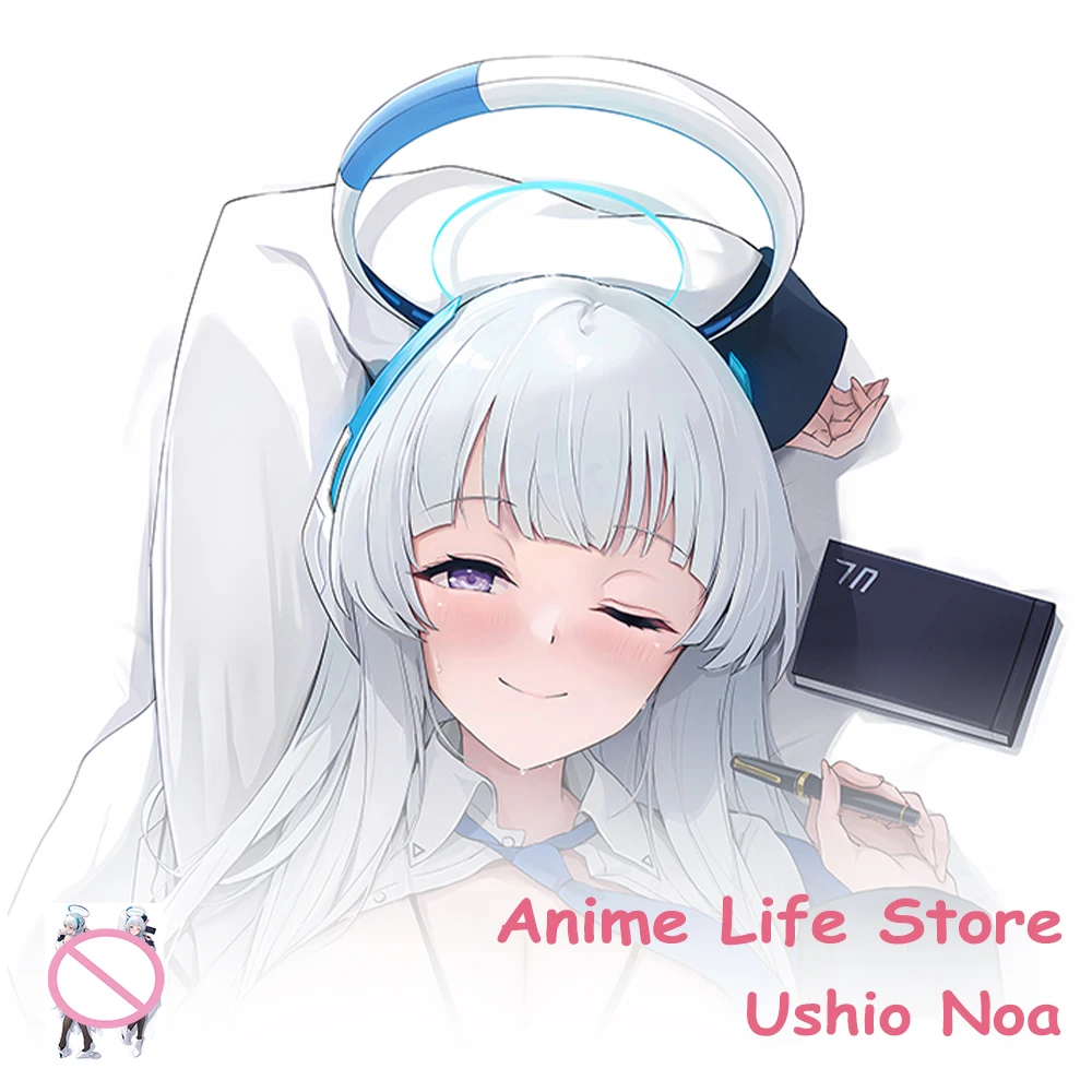 Dakimakura Anime Blue Archive Ushio Noa Long Pillowcase Hugging Body Cosplay Props Otaku Bedding Cushion Covers Decor Room