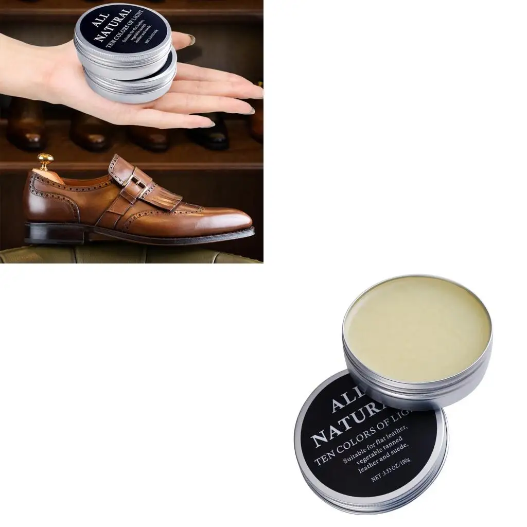  100ml Leather Care Cream Practical Leather Repair Maintenance Cream Leathercraft Mink Oil Cream for Leather Shoes Bags
