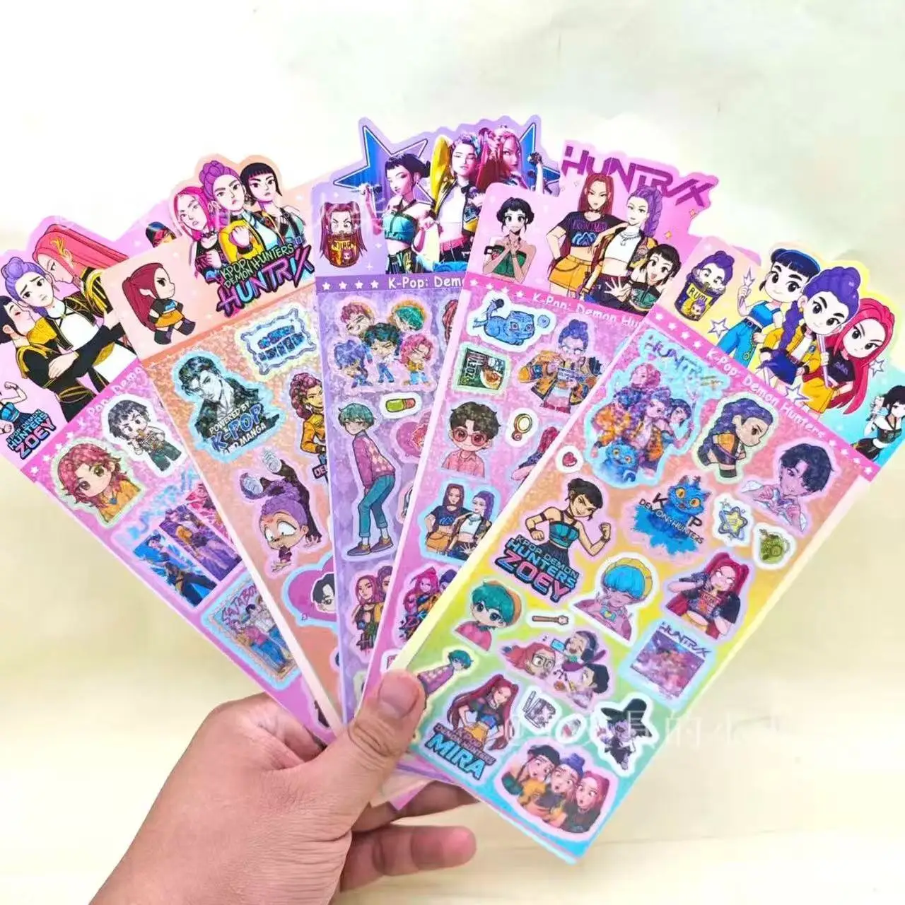 Cute Anime Cartoon Laser Stickers Creative Decorative Decals For School Supplies Notebook  DIY Craft Scrapbook Home Decor