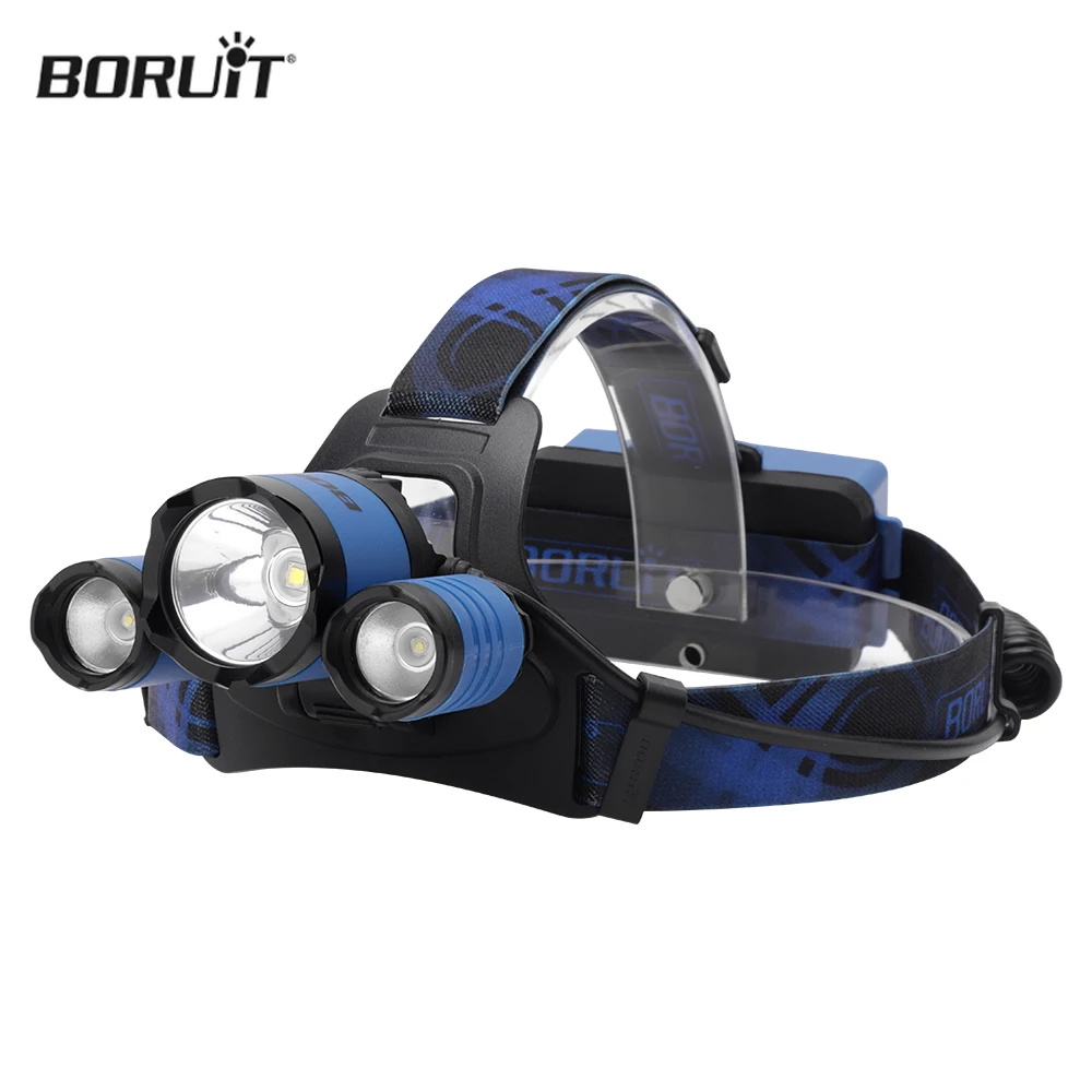 

BORUiT Power Light LED Headlamp Outdoor Fishing Head Flashlight Portable Lighting Camping Searchlight Headlight