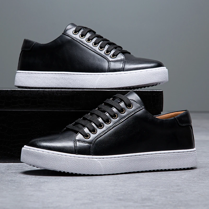 Italian Brand Men's Genuine Leather Casual Shoes Interview Commuting Work Shoes Versatile Daily Men's Business Formal Shoes