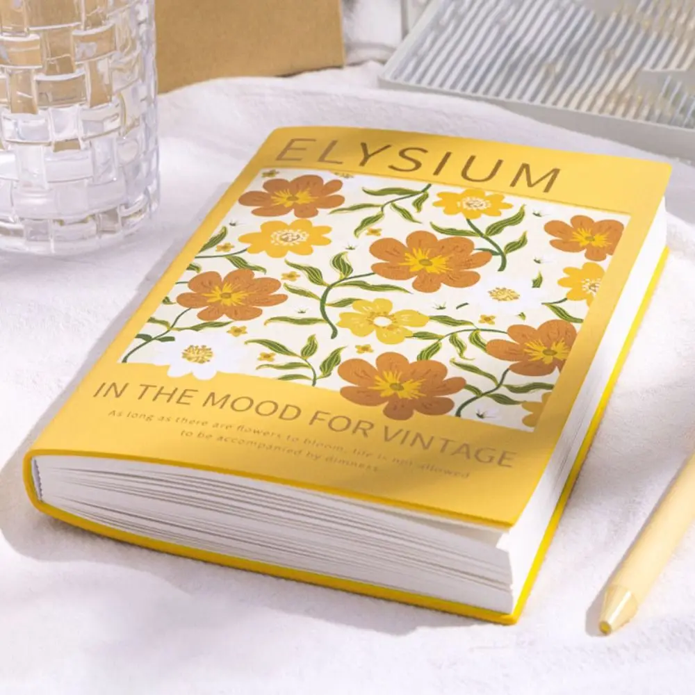 Thicken Floral Design Diary Notebook Matte Surface To Do List Writing Pads Taking Notes Time Organizer Planner Notepad Student