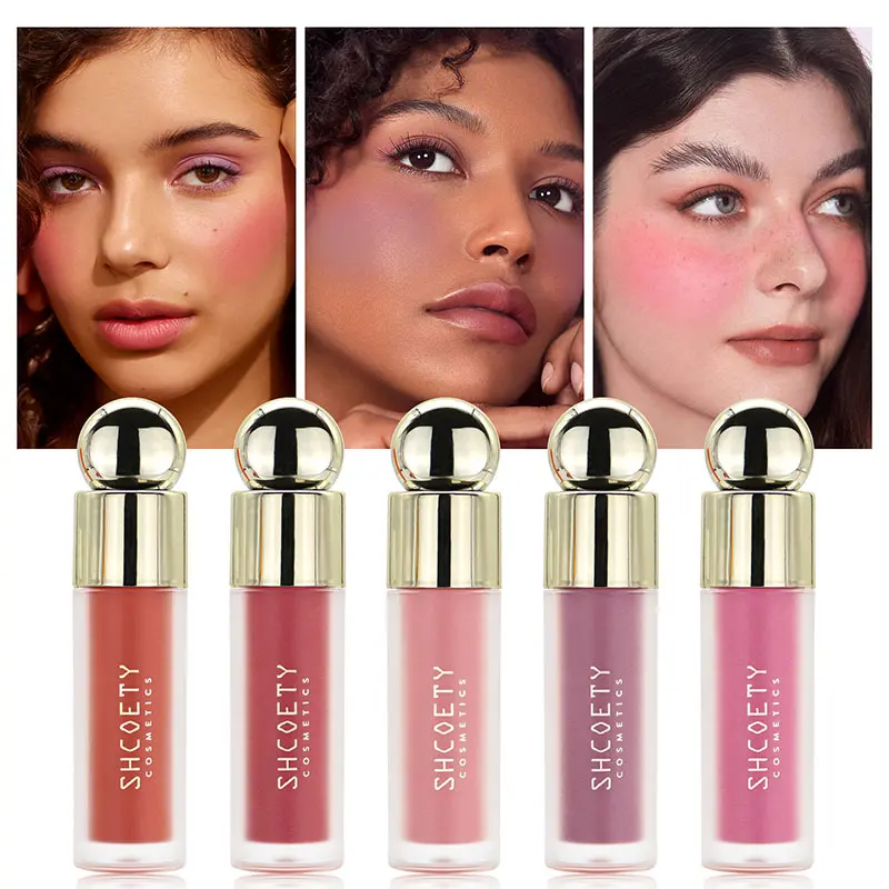 Blush liquide pour le visage, beauté durable, naturel, hydratant, pas facile à estomper, cosmétiques, 5 couleurs, 256, nouveau