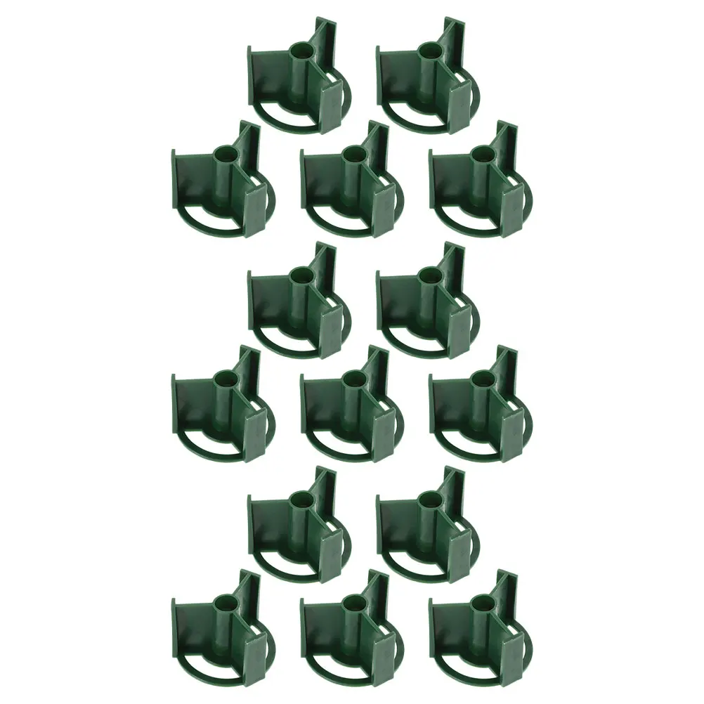 

15pcs Floral Arrangement Base Ground Flower Holder Cemetery Vase Inserts Plastic Grave Accessories Simulation Flowers Qingming