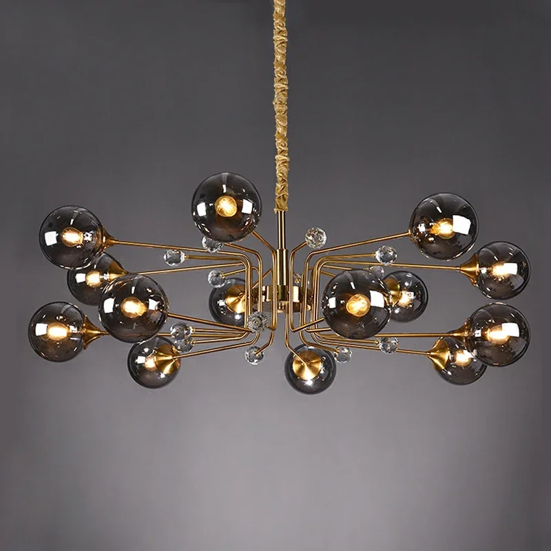 2025Moonriver Lighting Modern Parlor Chandelier Minimalist Magic Beans Hanging Lamp Luxury Hall Pendant Light for Home Decor Lus