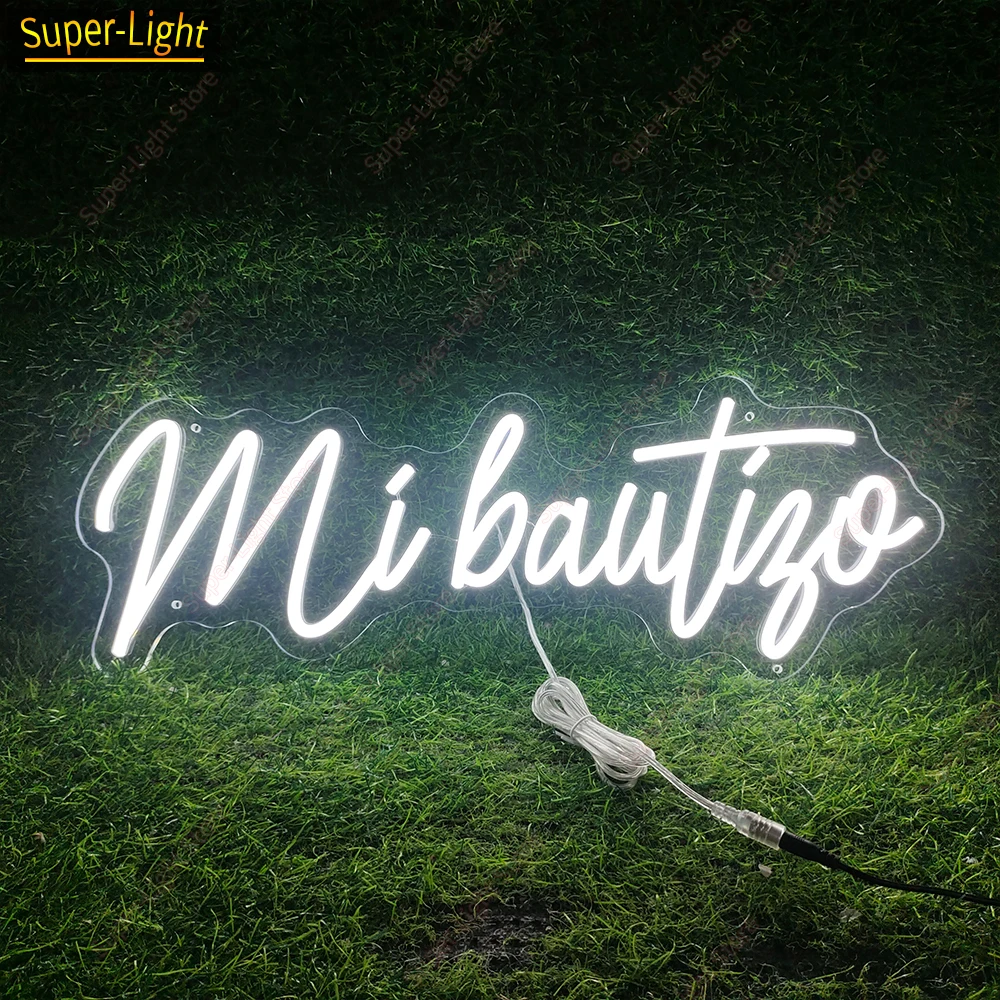 bautizo custom neon light meu batismo neon sign decoracao de casa birthday room mi 01