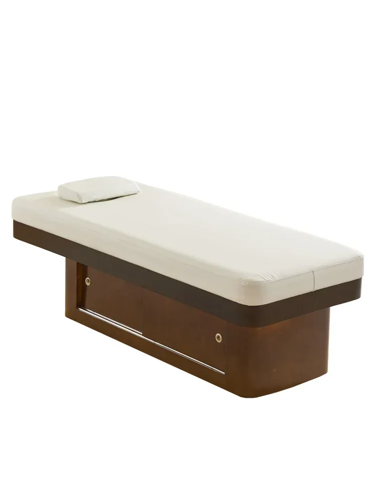 

Solid wood beauty bed, special massage bed for beauty salon, massage body beauty with ambient light, physiotherapy