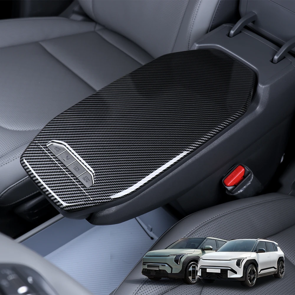 Automotive Interior For Kia EV3/EV4 2024-2026 Car Central Armrest Box Pad Center Console Gear Shift Protection Trim ABS LHD RHD view 2