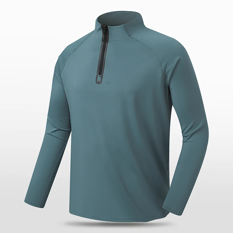 

Men's Breathable Long Sleeve Workout Shirt - Moisture Wicking Sporty Training Top for Running Fitness, Autumn Exercise Tee