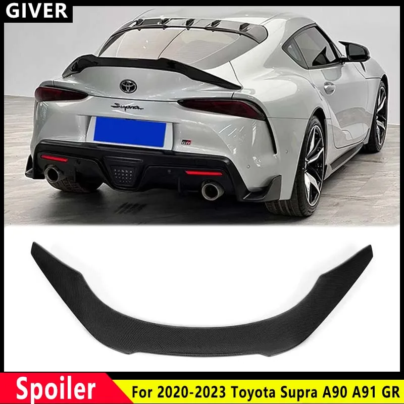 

For 2020-2023 Toyota Supra A90 A91 GR style ABS Plastic Rear Trunk Lid Rear Trunk Glossy Black Spoiler car accessories