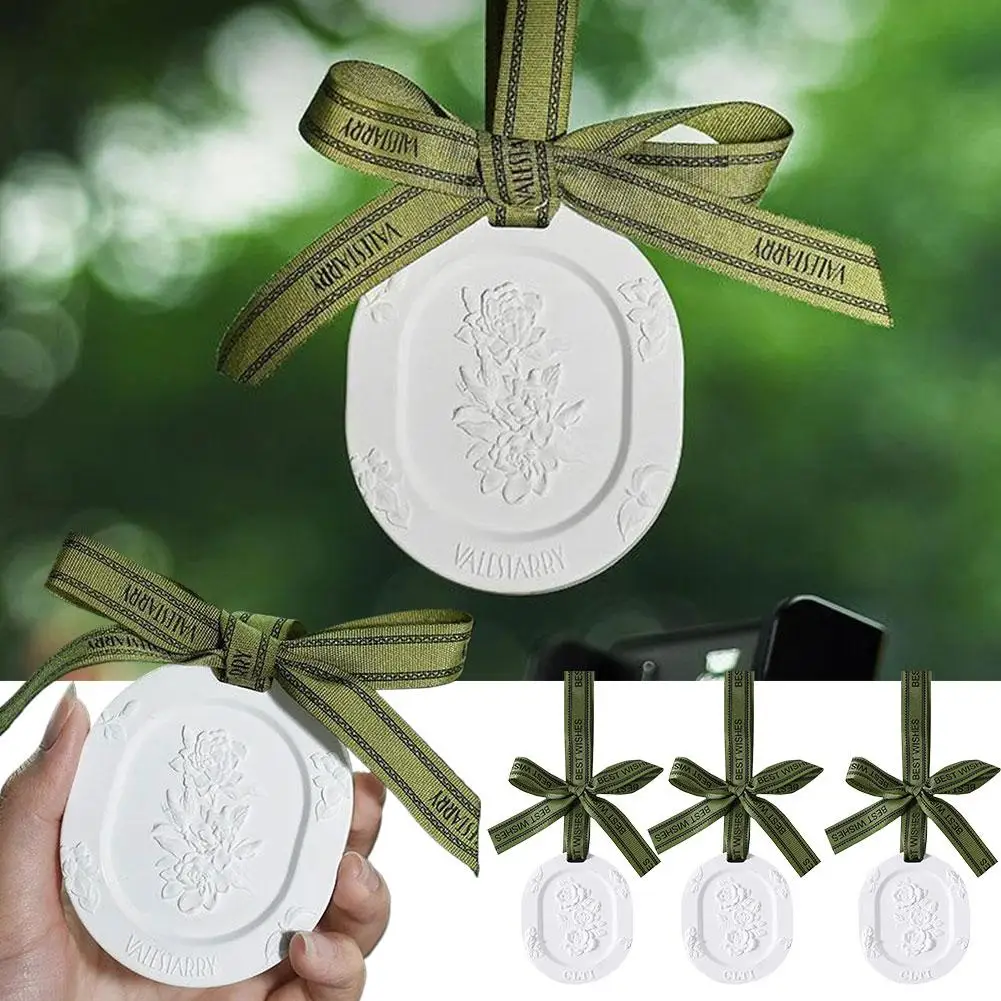 Ceramic Ornaments Aromatherapy Light Luxury Ancient Home Perfume Diffuser Stone Tablet Plaster Car Fragrance Pendant