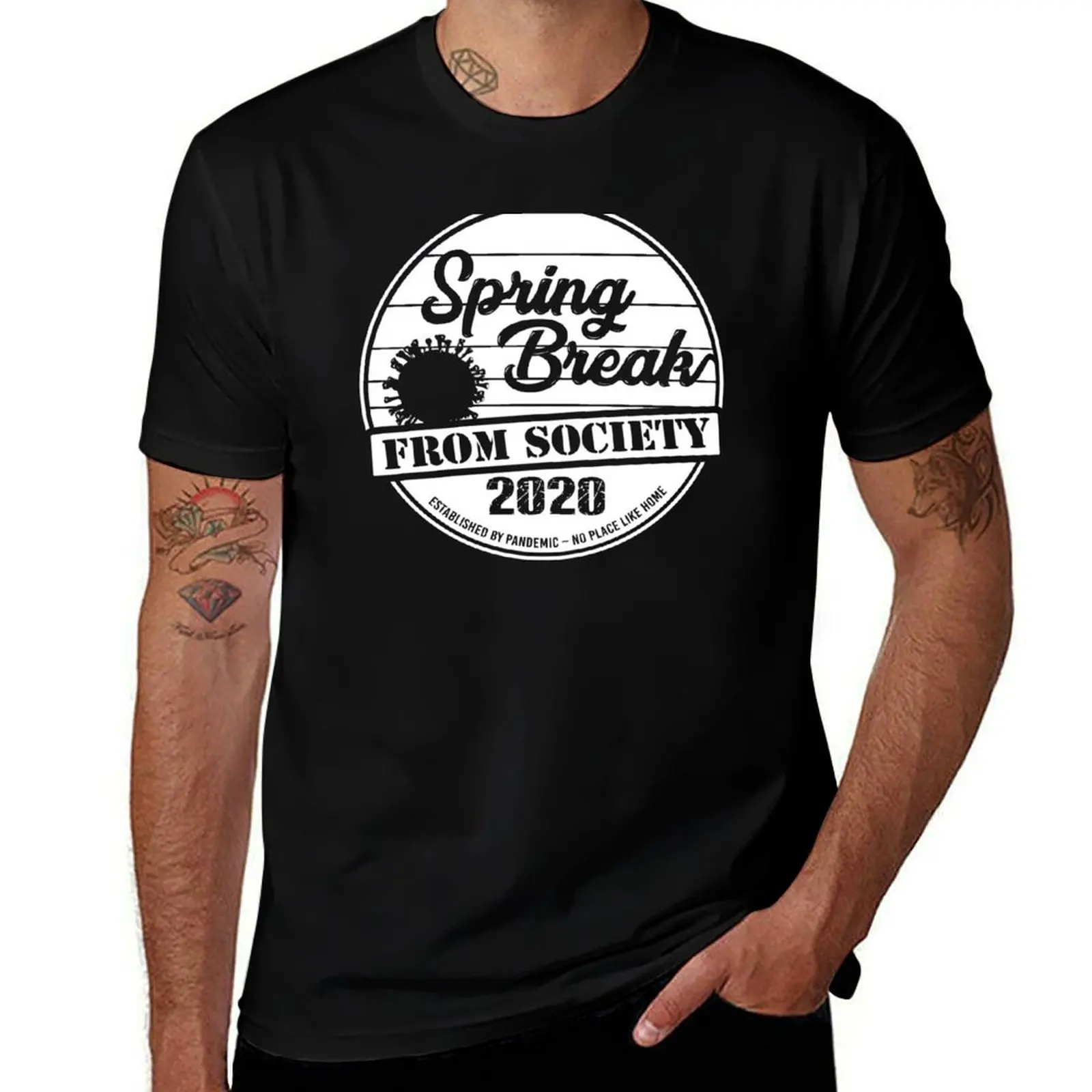 Spring Break (From Society) 2020 - One Color T-Shirt Lightweight Print T-Shirt