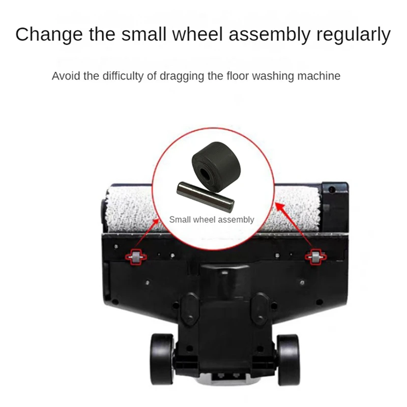 Ruote di ricambio per Xiaomi Dreame H12 / H12 PRO/H12 Pro Plus macchina lavapavimenti teste motorizzate piccolo albero