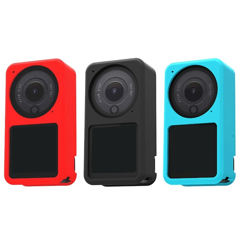 Hot-Silicone Protective Cover Dust-Proof And Shock-Proof Soft Cover Lens Screen Case Frame For Dji Action 2