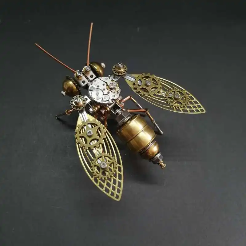 Diy Mechanische Bee Steampunk Insecten Metalen Model Bouwpakketten Voor Volwassenen Assemblage Ambachten Assembleren Modellen Speelgoed Geschenken