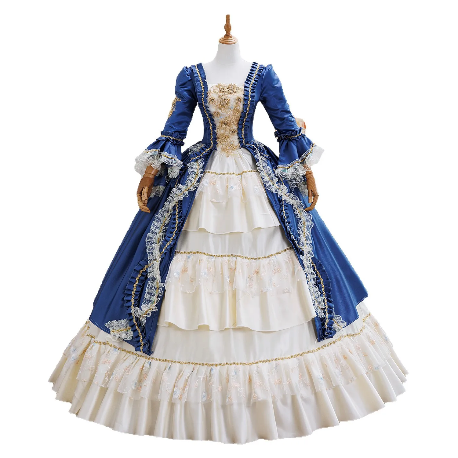 Vestido de Gala Victoriano para Mujer, Estilo Barroco Europeo, Disfraz Medieval para Halloween, Actuaciones Escénicas