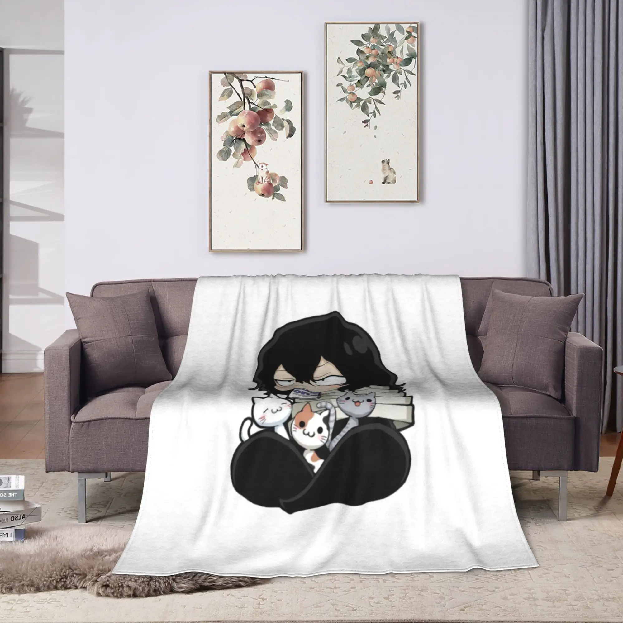 S-Shota A-Aizawa Flannel Blanket Adults Girls  Soft Throw Blanket Winter Home Decor Bedspread Sofa Bed Cover